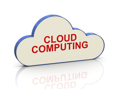3d Illustration of concept of cloud computing の写真素材