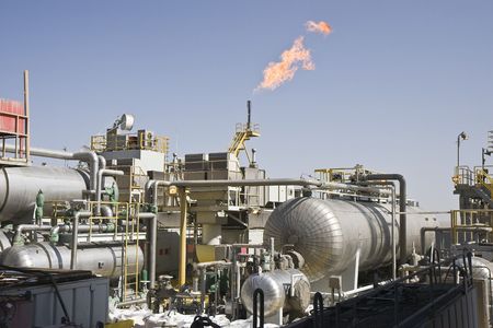 Offshore oil production installationの写真素材