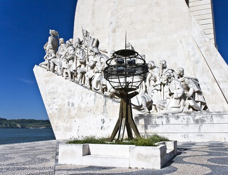 Monument to the Discoveries which celebrates the Portuguese who took part in the Age of Discovery. のeditorial素材