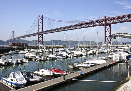 Suspension bridgeの写真素材