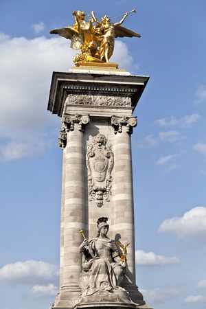 Paris Pont Alexandre IIIの写真素材