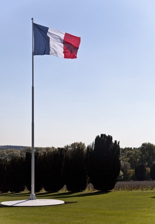 Verdun and the French Flagの写真素材
