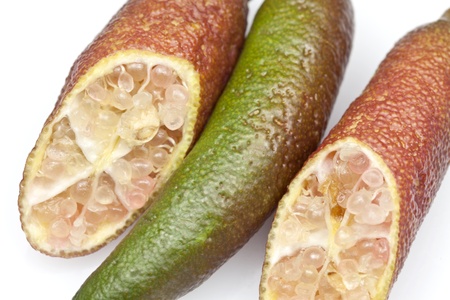 Organic Finger Limeの写真素材