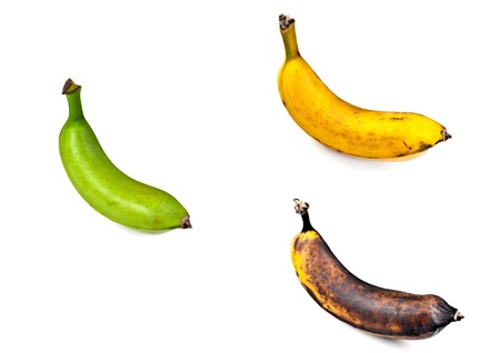 Plantain  Three Stages of Ripenessの写真素材