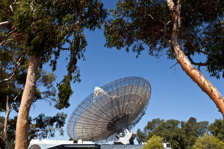 Radio Telescope Dish in Parkes, Australiaのeditorial素材