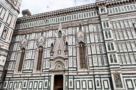 Basilica of Saint Mary of the Flower, ordinarily called Il Duomo di Firenze, is the main church of Florenceの写真素材