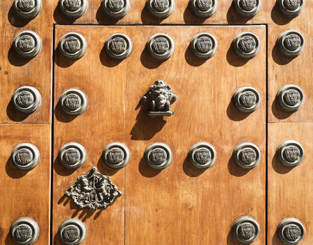 Detail of the main door of the Archbishop Palace in Seville, Spainのeditorial素材