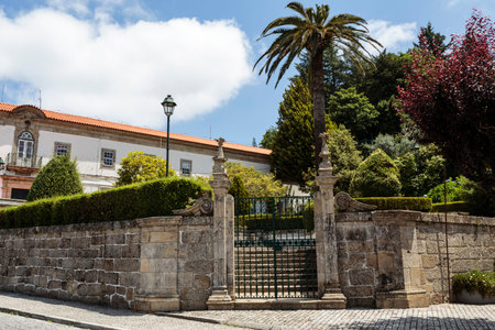 Entrance gate to the City Council garden in the city of Gouveia, Beira Alta, Portugal