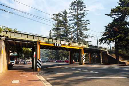 View of the historical Railway Bridge located in central Kiama, South Coast of New South Wales
