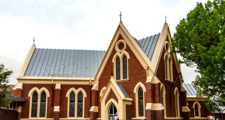 Lateral view of the former St Andrew Presbyterian Church built in 1886 in the country town of...