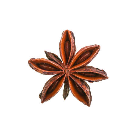 Star anise is the fruit of a plant called Illicium verum, an evergreen native of Vietnam and Southwest Chinaの写真素材