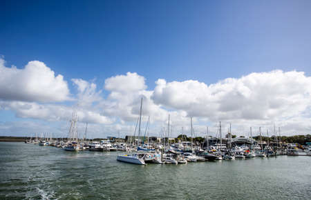 The Great Sandy Straits Marina is located at Urangan harbour in Hervey Bay, Queensland, Australiaの写真素材