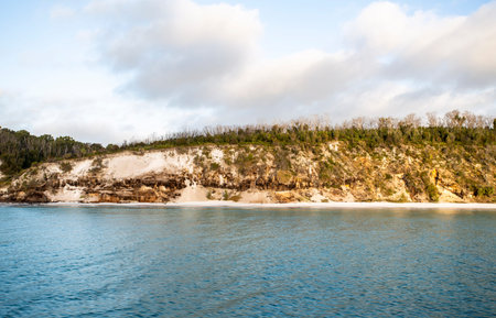 View of the west coast of the Fraser Island, known by the Aboriginal name of Kâ€™gari, a 122 km...