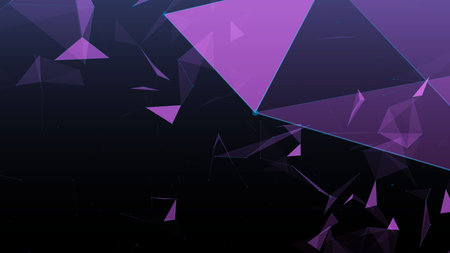 Big data. Technology background. Abstract background. Connecting dots on dark background. 3D...