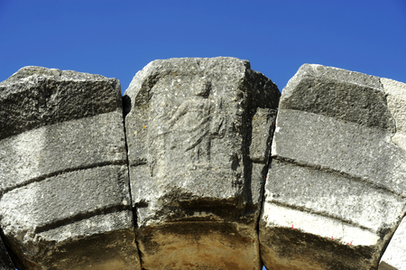 Ancient greece ruins near Kavalaの写真素材