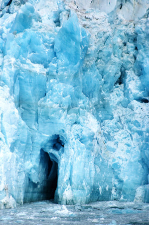 Beautiful blue glacier
