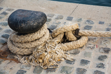 Moorage of the port of Cartagena