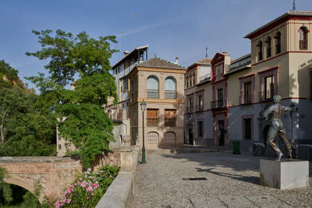 House of the Chirimias in Granada in Spainの写真素材