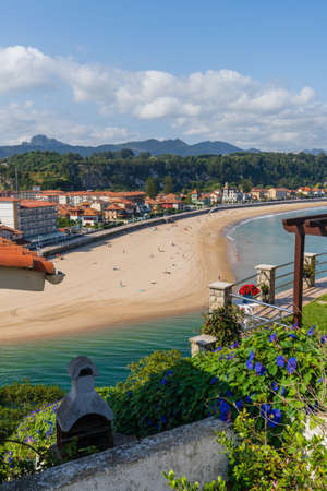 View of the town of Ribadesella in Asturias.