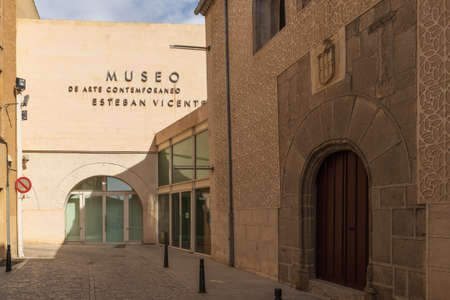 Segovia, Spain, October 20, 2021. Esteban Vicente Contemporary Art Museum in the city of Segovia in Spainのeditorial素材