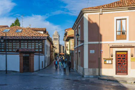 Luanco, Asturias, Spain, May 30, 2021. View of the city of Luanco, in Asturiasのeditorial素材