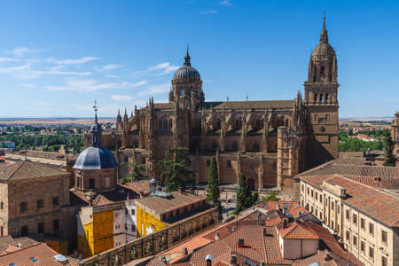 Cathedral of the city of Salamanca, in Spain.の写真素材