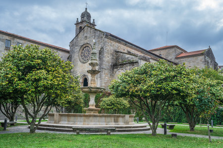 Church and convent of San Francisco in the city of Pontevedra in Galicia, Spain.の写真素材