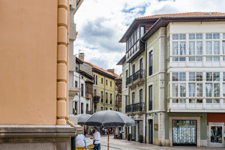 Llanes, Spain, July 24, 2021. View of the village of Llanes in Asturias, Spainのeditorial素材