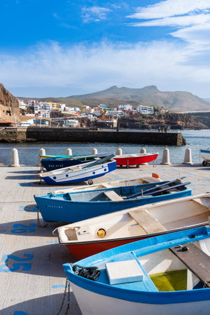 Sardina del Norte, Spain, December 29, 2022. Sardina del Norte, coastal town of Gran Canaria,のeditorial素材