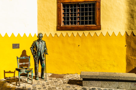 Las Palmas, Spain, December 21, 2022.Sculpture of Nestor Alamo in Las Palmas, Gran Canaria, Spainのeditorial素材
