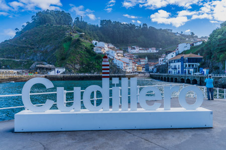 Cudillero, Asturias, Spain, November 9, 2022. View of the town of Cudillero, in Asturias, Spainのeditorial素材