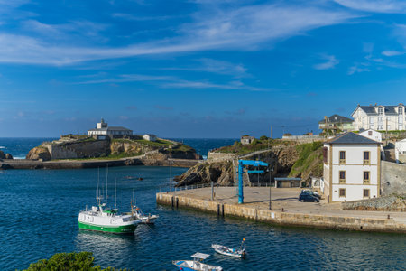 Tapia de Casariego, April 18, 2023. View of the village of Tapia de Casariego, in Asturias, Spain.のeditorial素材