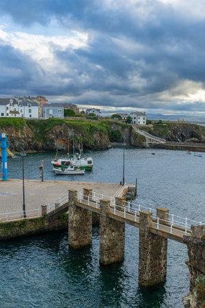 Tapia de Casariego, April 23, 2023. View of the town of Tapia de Casariego, in Asturias, Spain.