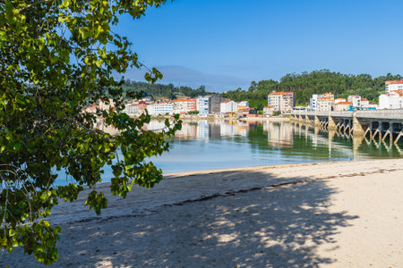 El Grove, Pontevedra, Spain, September 8, 2023. View of the Galician village of O Grove, in Pontevedra, Galiciaのeditorial素材