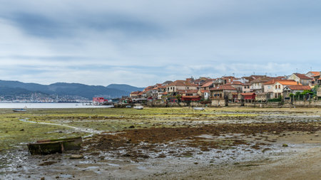 Combarro, Spain, September 5, 2024. View of the town of Cobarro in Pontevedra, Galiciaの写真素材