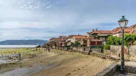 Combarro, Spain, September 5, 2024. View of the town of Cobarro in Pontevedra, Galicia
