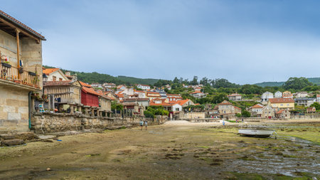 Combarro, Spain, September 5, 2024. View of the town of Cobarro in Pontevedra, Galiciaの写真素材