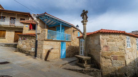 Combarro, Spain, September 5, 2024. View of the town of Cobarro in Pontevedra, Galiciaの写真素材