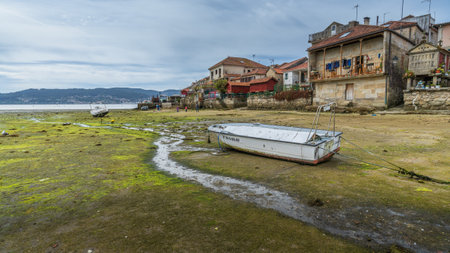 Combarro, Spain, September 5, 2024. View of the town of Cobarro in Pontevedra, Galiciaの写真素材