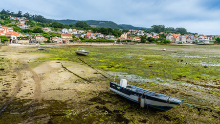 Combarro, Spain, September 5, 2024. View of the town of Cobarro in Pontevedra, Galiciaの写真素材