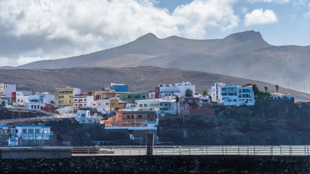 View of the village of Sardina del Norte in Gran Canaria, Canary Islands, Spain.の写真素材