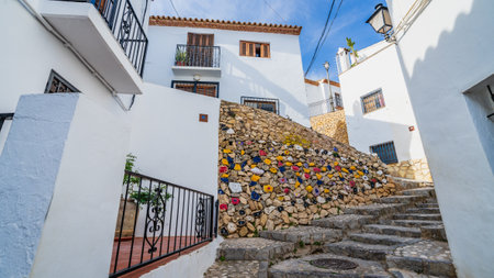 Altea is a beautiful town in the province of Alicante, Spainの写真素材