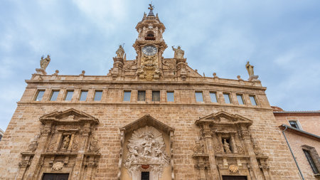 Church of the Santos Juanes in the city of Valencia.の写真素材
