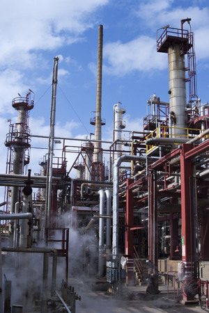 Part of refinery complexの写真素材