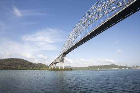 Trans American bridge in Panamaの写真素材