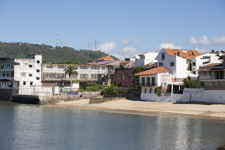 View of beach of Casco Antiguo Panama Cityの写真素材