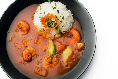 prawns with sweet and sour sauceの写真素材