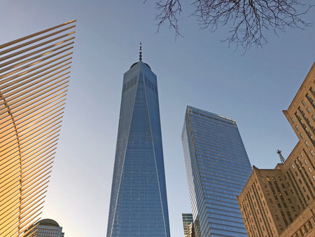 New York One World Building with Occulus, USA
