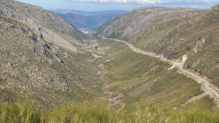 Valley glacier in Serra da Estrela, Portugal