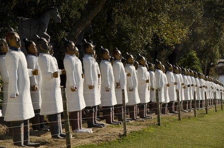 Lineup of Terracotta soldiersのeditorial素材
